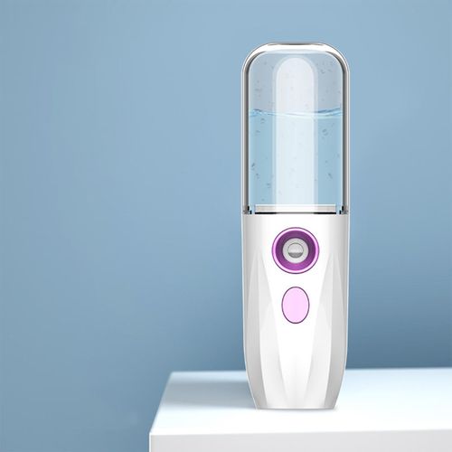 Nano Facial Mist Sprayer USB Rechargeable Mini Facial Steamer White
