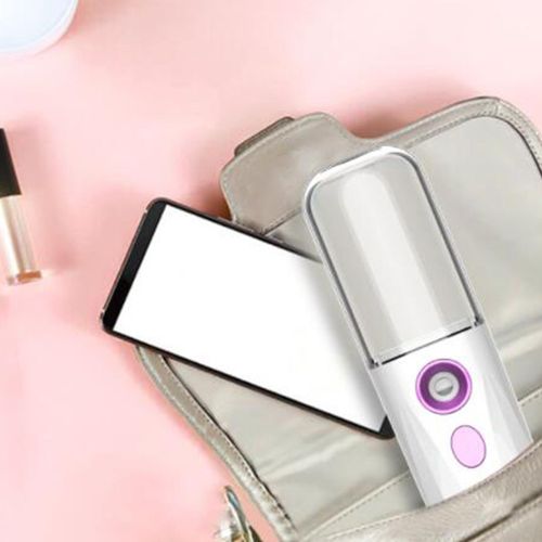 Nano Facial Mist Sprayer USB Rechargeable Mini Facial Steamer White