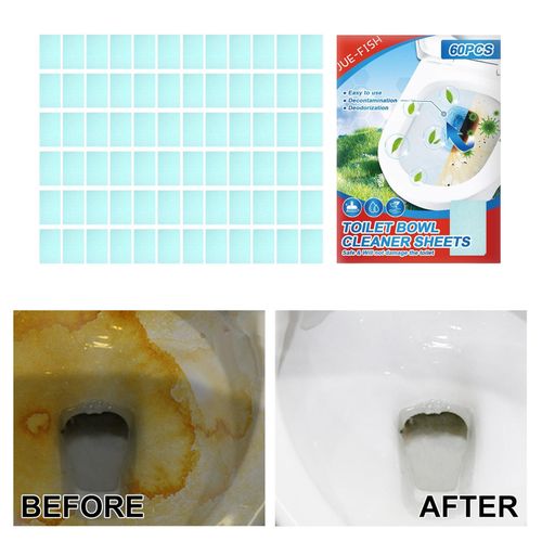 60Pcs Toilet Bowl Cleaner Durable Remove Stains Space