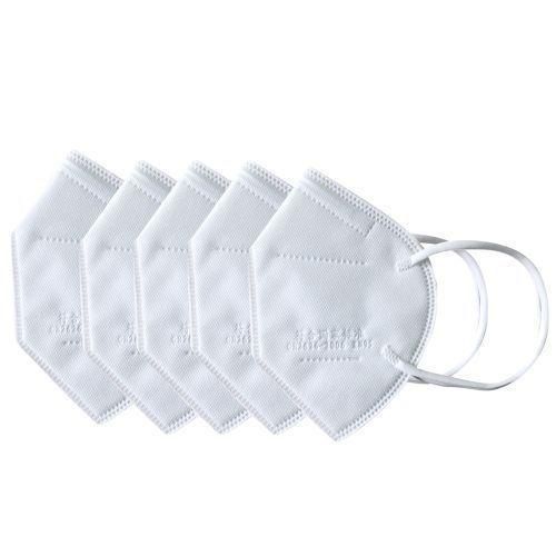 5Pcs Kn95 Anti Pm2.5 Anti Particle Face Masks - White