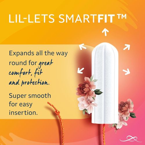 Lil Lets Non-Applicator Ultra Tampons, Pack Of 10.