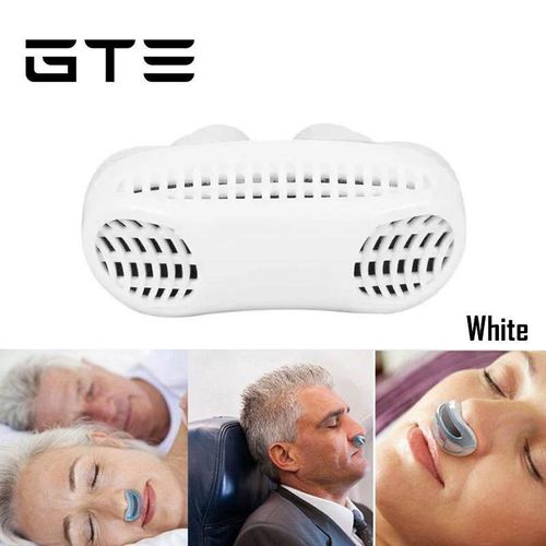 2-In-1 Anti Snoring & Air Purifier Relieve Nasal Congestion Nose Clip Dilators (MX-555) White - Fulfilled