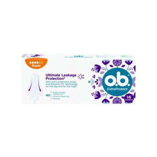 o.b. Extra Protect Ultimate Leakage Protection &ndash; Super, 16 Tampons
