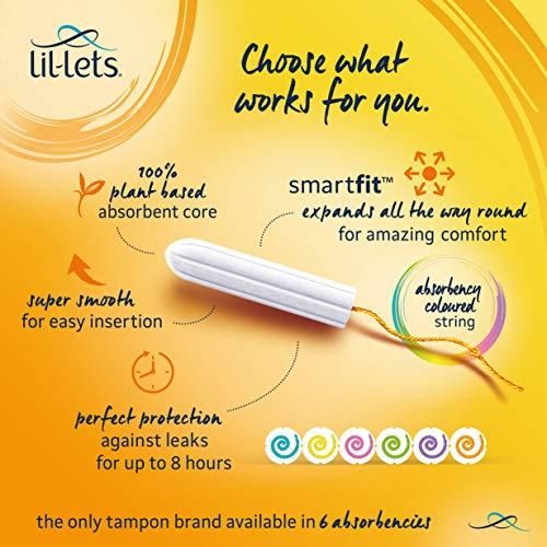 Lil Lets Smartfit Non-Applicator Tampons, Regular Flow - Pack Of 32