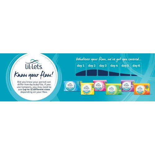 Lil Lets Smartfit Non-Applicator Tampons, Regular Flow - Pack Of 32