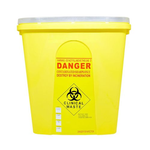 Hmf Sharp Container, Biohazard Bin, 23 Litres