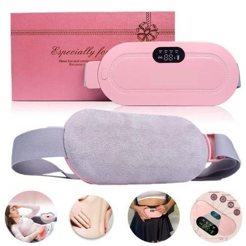 INTICUP MENSTRUAL CUP Portable Cordless Heating Pad for Cramps Relief Pink