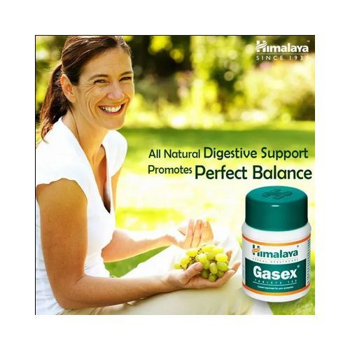 Herbal Himalaya Gasex Tablets For Indigestion / Nausea / Gas Relief