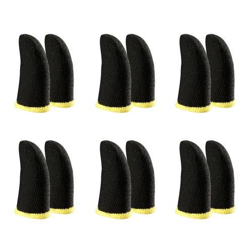 18-Pin Carbon Fiber Finger Sleeves Black &