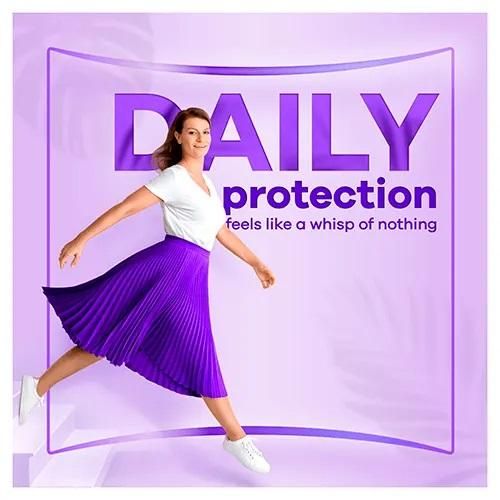 Always Daily Protect Extra Long Pantyliners, 48 Liners