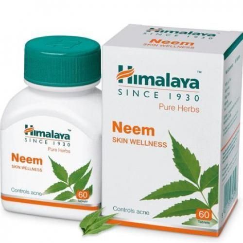 Herbal Himalaya Neem Tablets For Skin Wellness / Acne