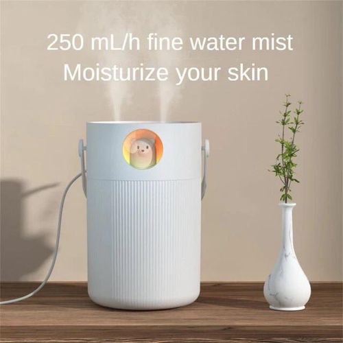 Mini Mute Multifunctional Humidifier Large Capacity Office Suitable For Dual Spray Portable USB Humidifier Household Bedroom- Multicolor