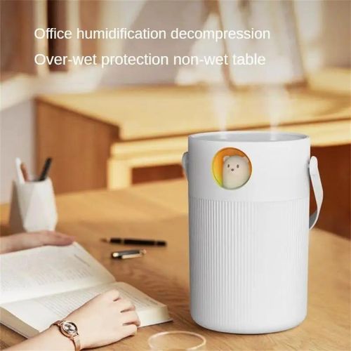 Mini Mute Multifunctional Humidifier Large Capacity Office Suitable For Dual Spray Portable USB Humidifier Household Bedroom- Multicolor