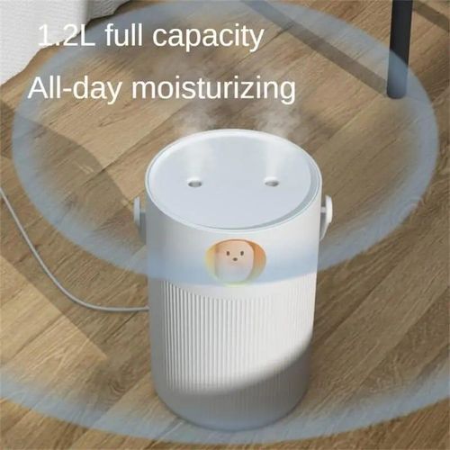 Mini Mute Multifunctional Humidifier Large Capacity Office Suitable For Dual Spray Portable USB Humidifier Household Bedroom- Multicolor