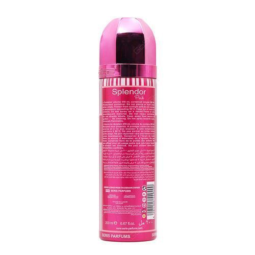 Series Splendor pink Deodorant Body Spray For Women, 6.67 Fl.Oz
