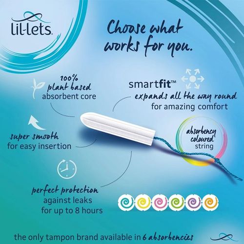 Lil Lets Non-Applicator Tampons SmartFit – Lite – 16 pack