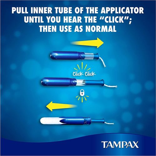 Tampax Pearl Compak Tampons Super, Medium, 18 Count