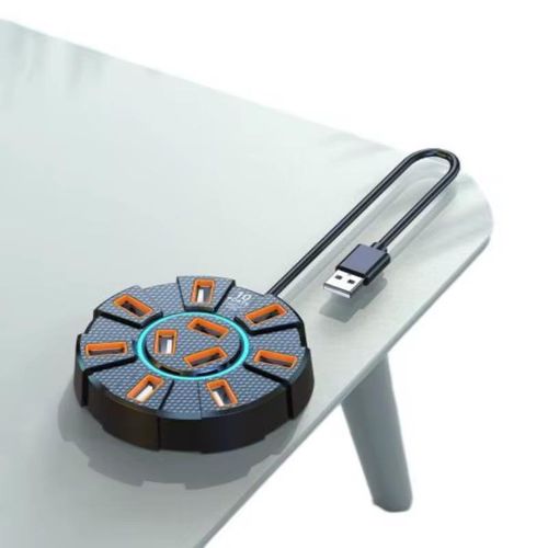 10 Port USB Hub Adapter Speed Connect Multiple USB Devices Without Delay