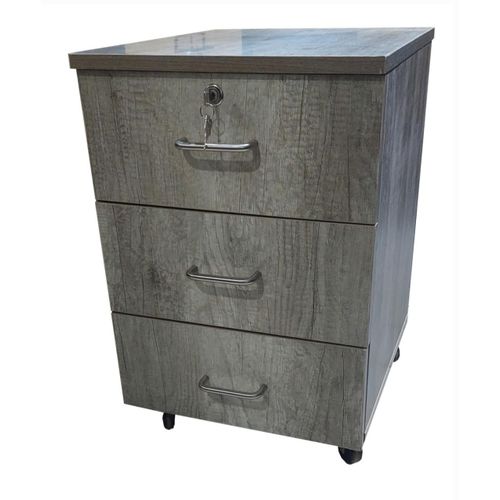 Durable Moving Drawer,3 Lockers Central Lock, Wooden Storage Drawer-Multicolour
