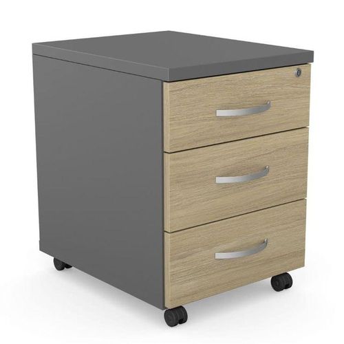 Durable Moving Drawer,3 Lockers Central Lock, Wooden Storage Drawer Central Lock-Multicolor