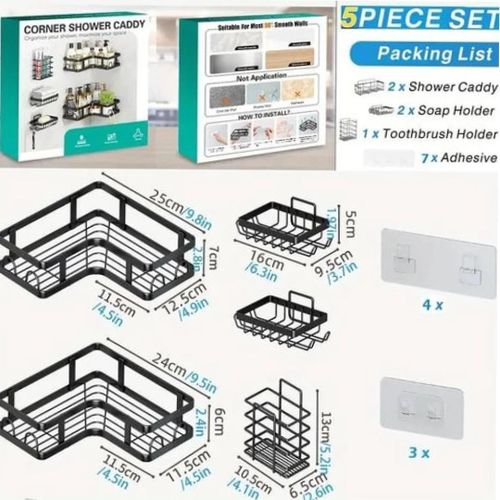 5pcs Bathroom Organizer Set
