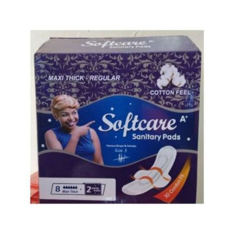 Softcare Box of Sanitary Pads (Maxi Thick) Pack of 24 pads