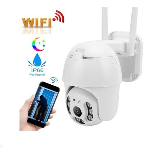 Smart WiFI Camera With IP Real Time Viewing, CCTV HD Voice Speaker, - White,