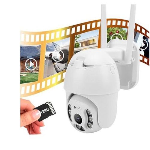 Smart WiFI Camera With IP Real Time Viewing, CCTV HD Voice Speaker, - White,