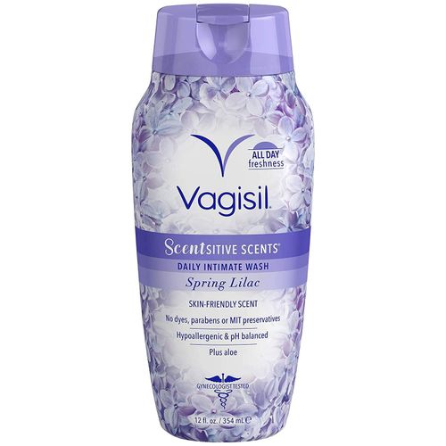 Vagisil Scentsitive Scents Feminine Wash Ph Balanced And Gynecologist Tested, Spring Lilac, 12oz