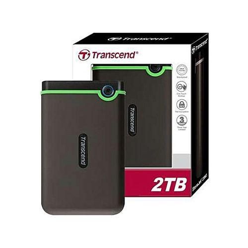 Transcend 2TB Portable USB 3.0 Hard Disk - Black, Green