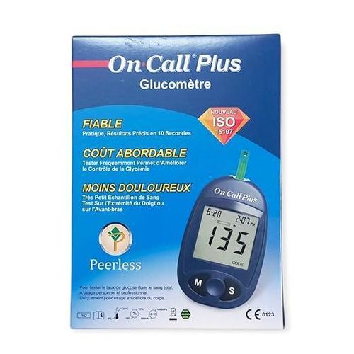 On Call Plus Blood Glucose Monitoring System With 10 Free Strips