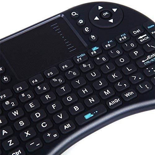 Mini Portable Wireless Keyboard with Built-in Mouse Combo - Black, White