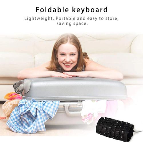 Waterproof Flexible USB Keyboard - Portable & Silent Typing