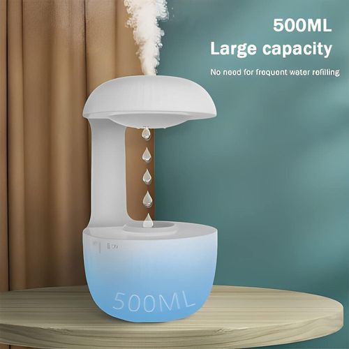 Anti-gravity Air Humidifier - Mute Countercurrent Humidifier Levitating Water Drops Cool Mist Maker Fogger Relieve Fatigue