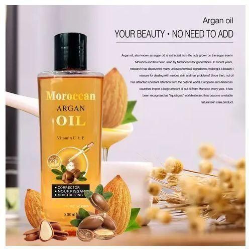 Moroccan Argan Oil Argan Oil The Nature's Secret Serum With Vitamin C& E 200ml