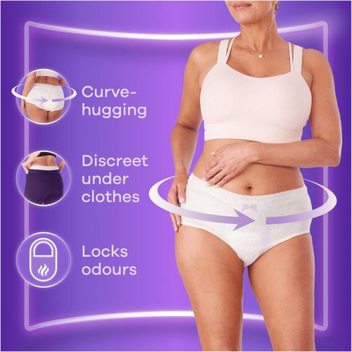 Always Discreet Incontinence Pants Women, Extra Large, UK Dress Size 22-28, 7 Pants