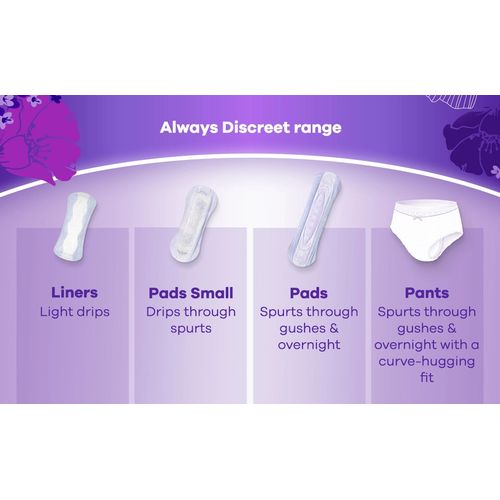 Always Discreet Incontinence Pants Women, Extra Large, UK Dress Size 22-28, 7 Pants