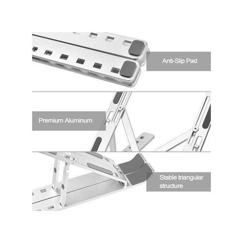 Portable Laptop Stand, Laptop Holder For Desk, Aluminum Adjustable Laptop Stand For IPad, MacBook Pro,Tablets And Laptops, Such As Lenovo ThinkPad, Dell Inspiron Suitable For 14