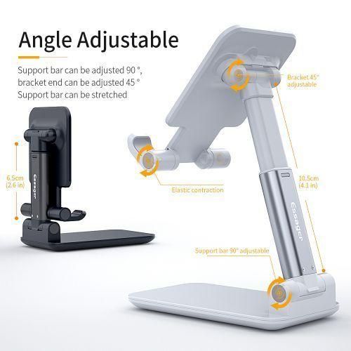 Desktop Foldable Phone Stand - Black