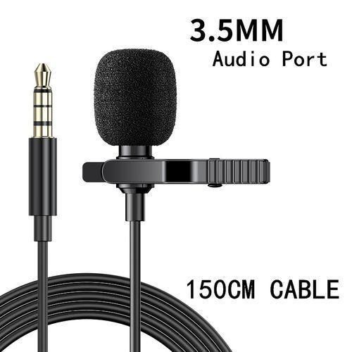 Lapel Microphone For Cameras Phone,150CM Cable