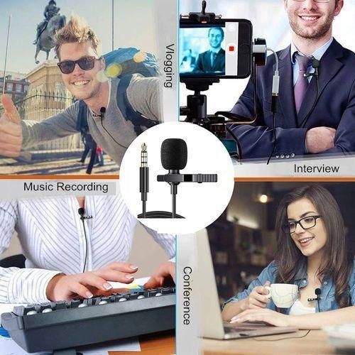 Lapel Microphone For Cameras Phone,150CM Cable