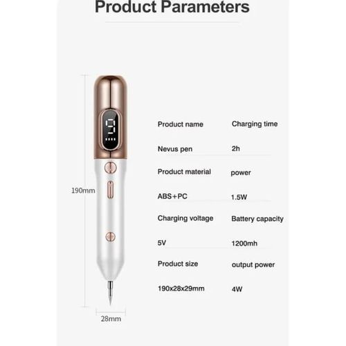 LCD Screen Display Beauty Mole Removal Sweep Spot Pen Painless Spot Mole Tattoo Wart Speckle Remover Pen Beauty Portable Care Equipment
