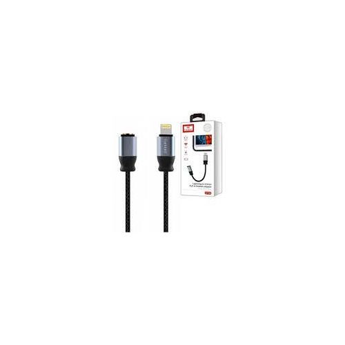 Earldom Adapter  ET-OT50, Lightning to 3.5mm F, 0.15m, Black - 40215