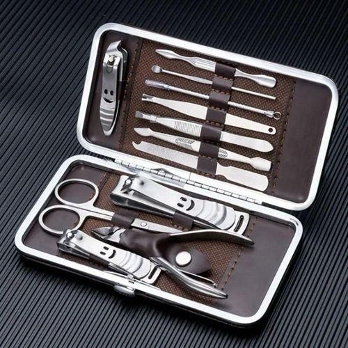 Pedicure & Manicure Tool Kit Portable Nail Clippers Set_Silver_Designs And Colour May Vary