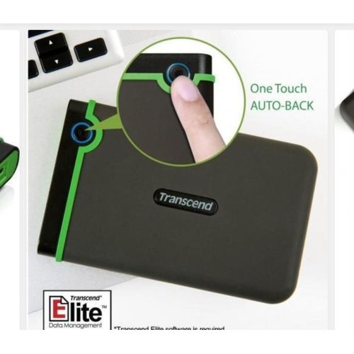 Transcend 2TB Transcend Portable USB 3.0 Hard Disk - Black, Green