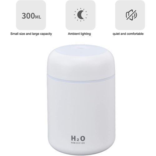 Car Air Humidifier, 30-45L/H Desktop Humidifier USB Powered for Study Room for Bedroom