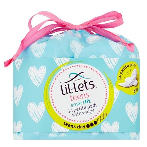 Lil-Lets Teens First Period Day Sanitary Towels For Girls & Teenagers, For Light To Medium Flow, Soft & Breathable, 14 Pads