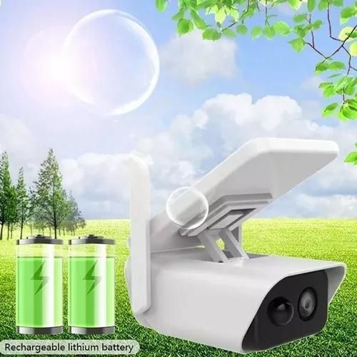 ICSEE WiFi Solar Powered Net Camera - Outdoor Security Surveillance-White