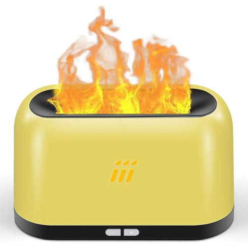 Oil Diffuser with Flame Light Air Aroma Humidifier for Home Large & Small Room,Office or Yoga
