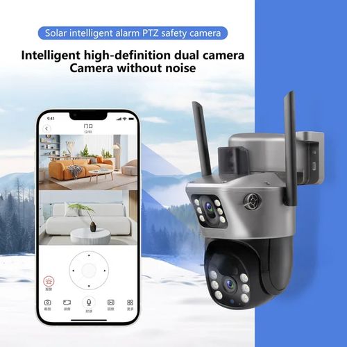 Solar-Powered 4G/WiFi Solar Powered Net Camera 4G/ Wifi Camera- Outdoor Security Surveillance